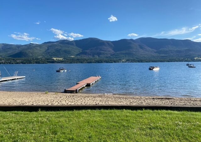 rendevous bay, Beach house, summer home, vacation rental, shuswap lake, private dock, sandy beach,